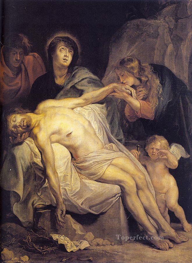 The Lamentation Baroque biblical Anthony van Dyck Oil Paintings